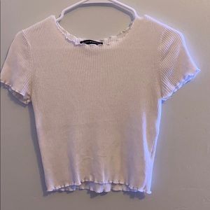 brandy melville white shirt sleeve